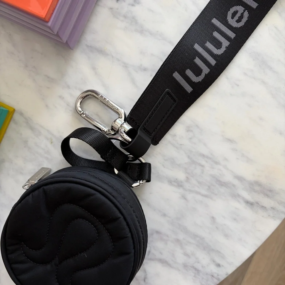 Lululemon Black Logo Keychain Strap - Picture 3 of 6